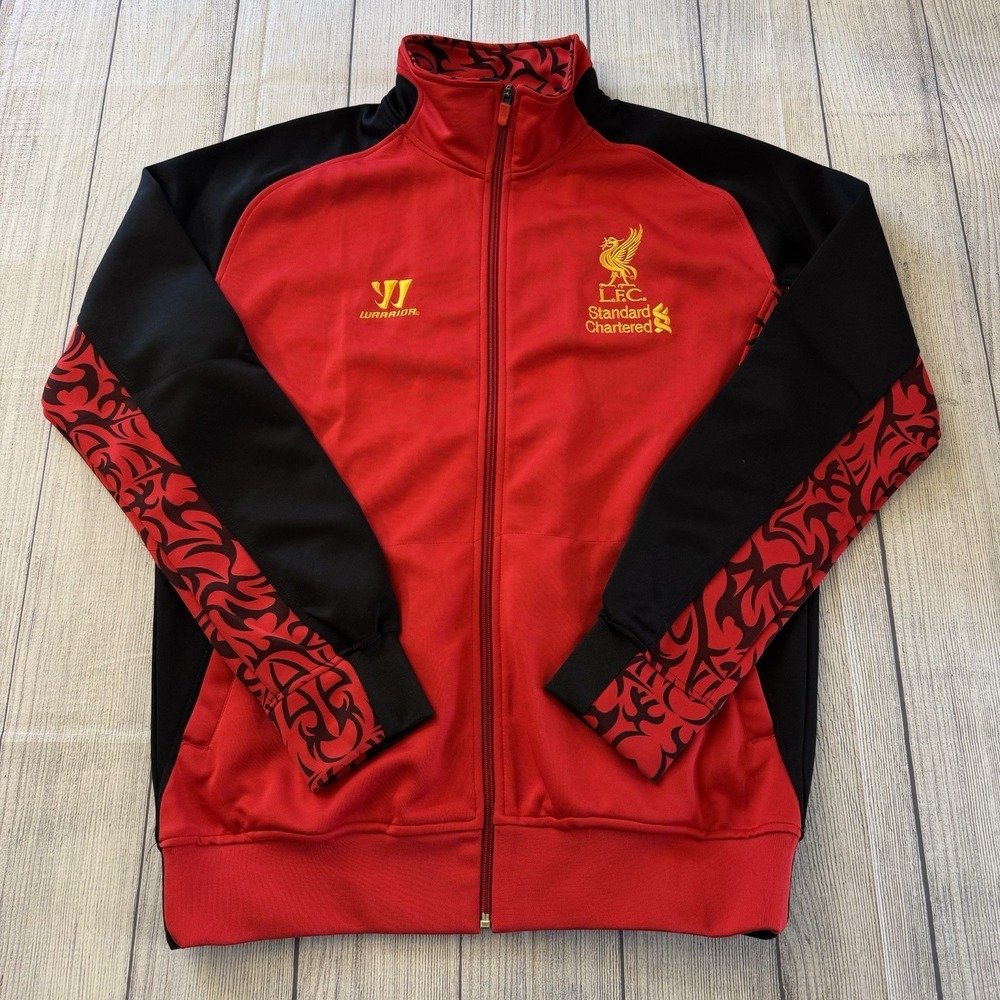 WARRIOR FC LIVERPOOL 2012/2013 JACKET TRACK TOP SOCCER FOOTBALL RED‎ XL MENS